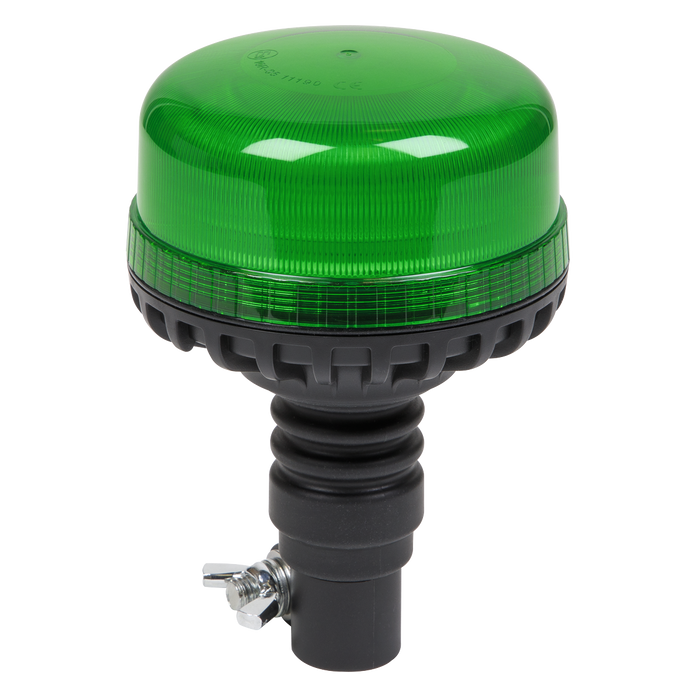 Warning Beacon with Flexible Spigot Fixing SMD LED 12/24V - Green | WB955LEDG