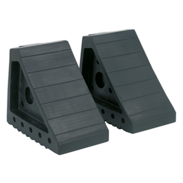 Rubber Wheel Chocks - Pair | WC01