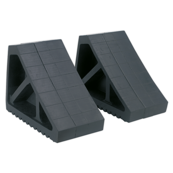 Rubber Wheel Chocks - Pair | WC02