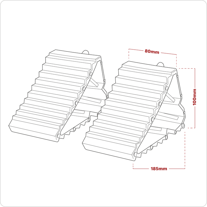 Composite Wheel Chocks - Pair | WC09