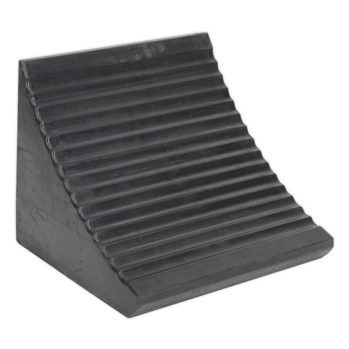 Heavy-Duty Rubber Wheel Chock - Single | WC12