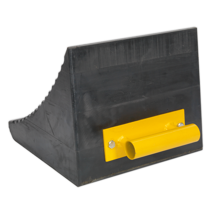 Heavy-Duty Rubber Wheel Chock - Single | WC12
