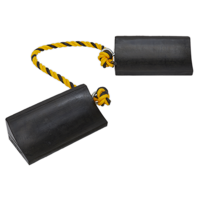 Rubber Wheel Chocks Heavy-Duty - Pair | WC16