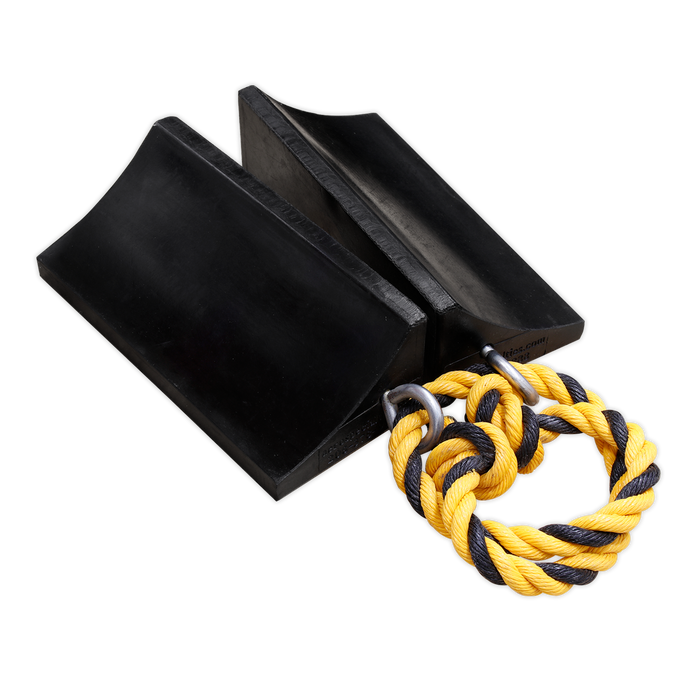 Rubber Wheel Chocks Heavy-Duty - Pair | WC16