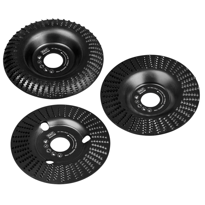 115mm Wood Carving Disc 22mm Bore - Pack of 3 | WCD1153