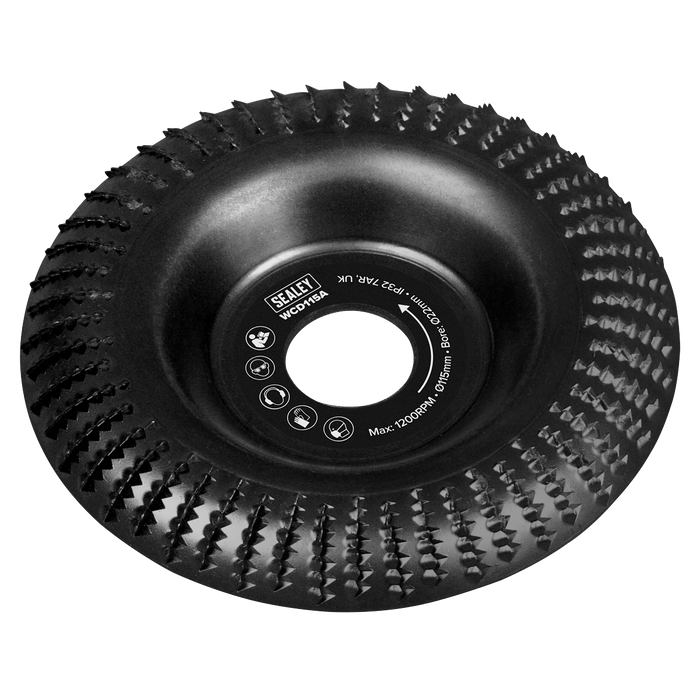 115mm Arc Shape Wood Carving Disc 22mm Bore | WCD115A