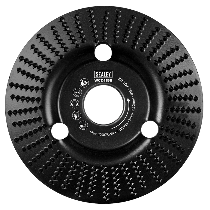 115mm Bevel Shape Wood Carving Disc 22mm Bore | WCD115B