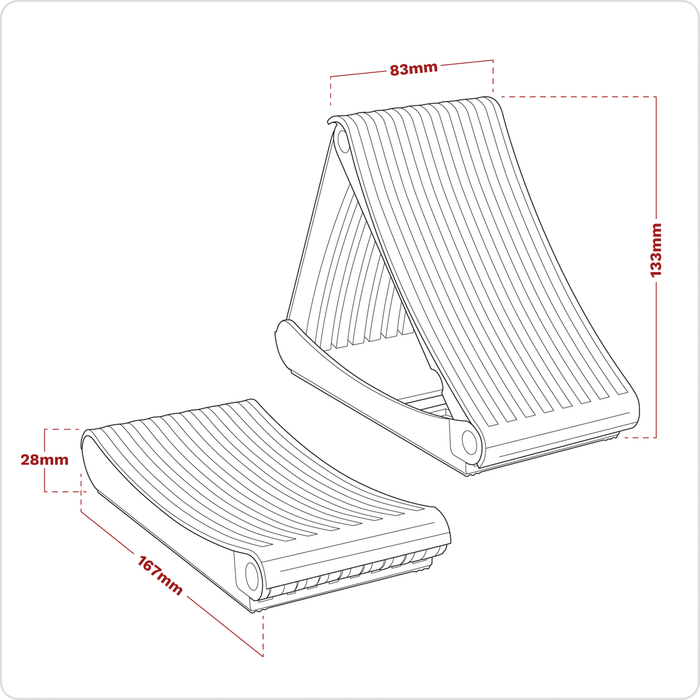 Folding Wheel Chocks - Pair | WCF01