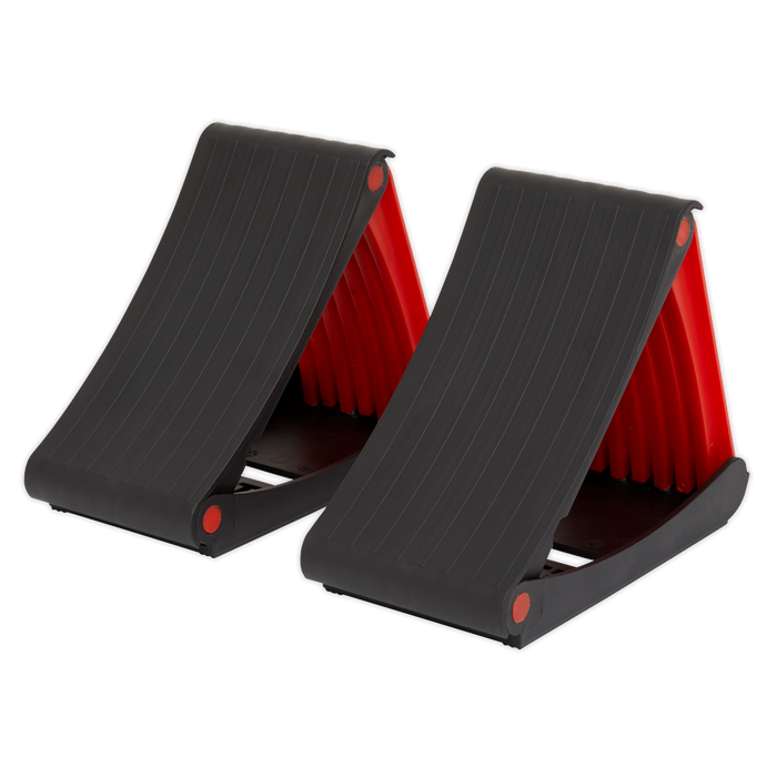 Folding Wheel Chocks - Pair | WCF01