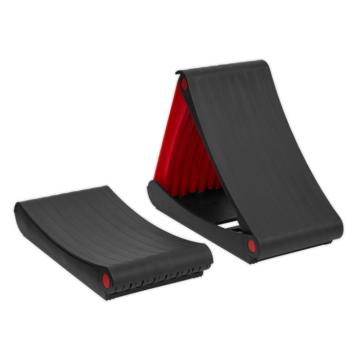 Folding Wheel Chocks - Pair | WCF01