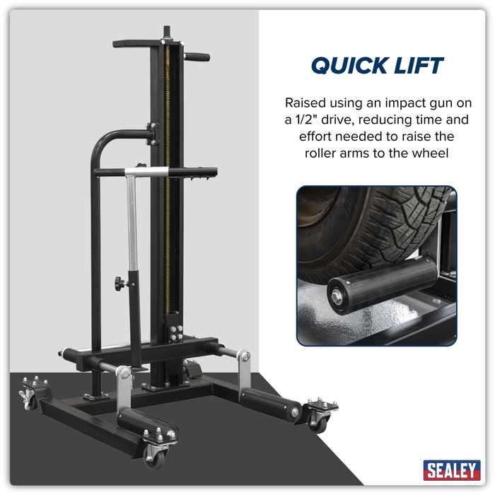 Viking Quick Lift Wheel Removal/Lifter Trolley 50kg Capacity | WD50QLS