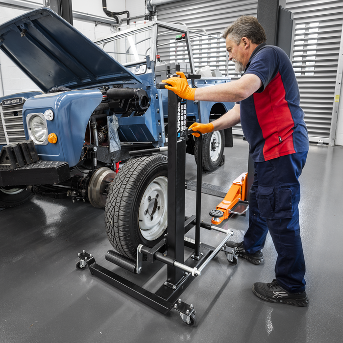 Viking Quick Lift Wheel Removal/Lifter Trolley 50kg Capacity | WD50QLS
