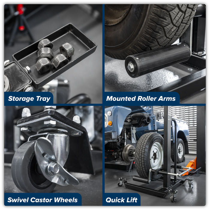 Viking Quick Lift Wheel Removal/Lifter Trolley 50kg Capacity | WD50QLS