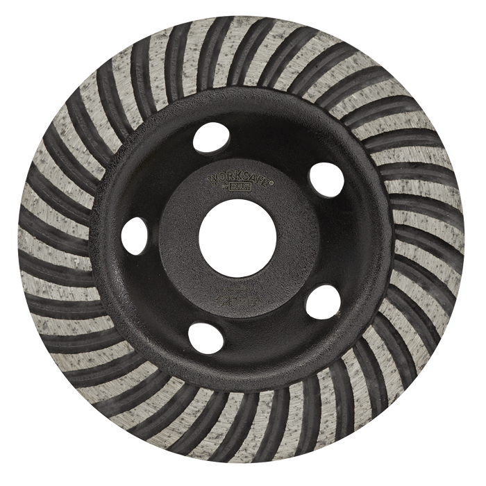 Worksafe® Turbo Row Concrete Grinding Head 125mm | WDRTCUP125