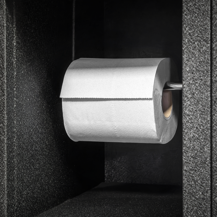 2-Ply Embossed White Paper Roll 60m - Pack of 6 | WHT60