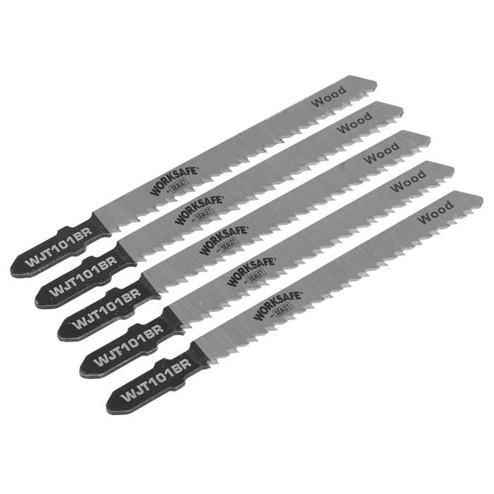 Jigsaw Blade for Wood & Plastics 75mm 10tpi - Pack of 5 | WJT101BR