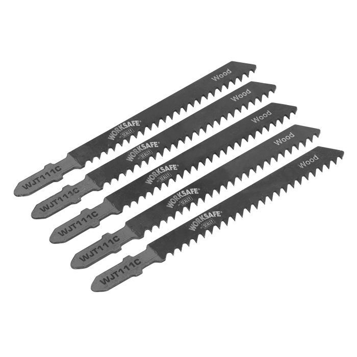 Jigsaw Blade for Soft Wood & Plastics 75mm 8tpi - Pack of 5 | WJT111C