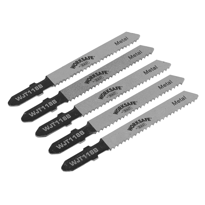Worksafe® Jigsaw Blade for Metal 55mm 12tpi - Pack of 5 | WJT118B