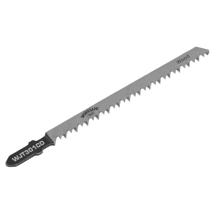 Worksafe® Jigsaw Blade for Wood & Plastics 90mm 8tpi - Pack of 5 | WJT301CD