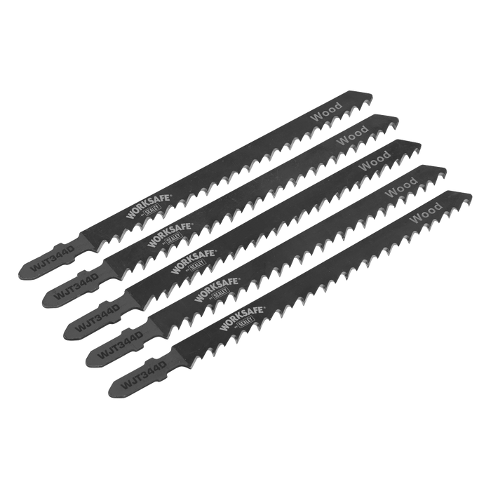 Worksafe® Jigsaw Blade for Wood 105mm 6tpi - Pack of 5 | WJT344D
