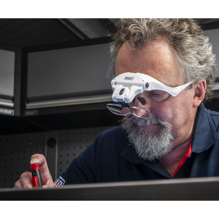 LED Magnifier Spectacles with Headband | WL101D