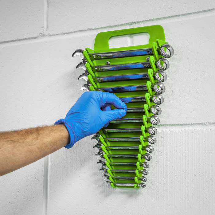 Premier Spanner Rack Capacity 15 Spanners - Hi-Vis Green | WR08HV