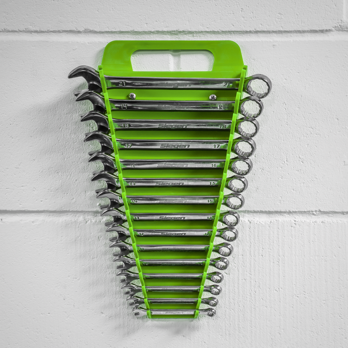 Premier Spanner Rack Capacity 15 Spanners - Hi-Vis Green | WR08HV