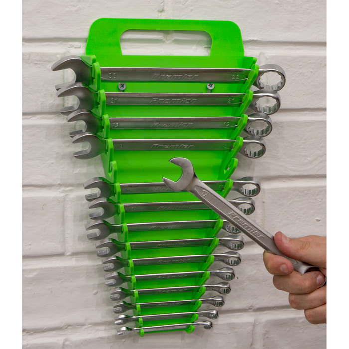 Premier Spanner Rack Capacity 15 Spanners - Hi-Vis Green | WR08HV
