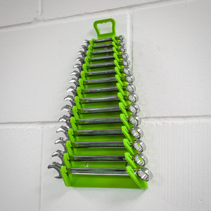 Premier Reverse Spanner Rack Capacity 15 Spanners - Hi-Vis Green | WR09HV
