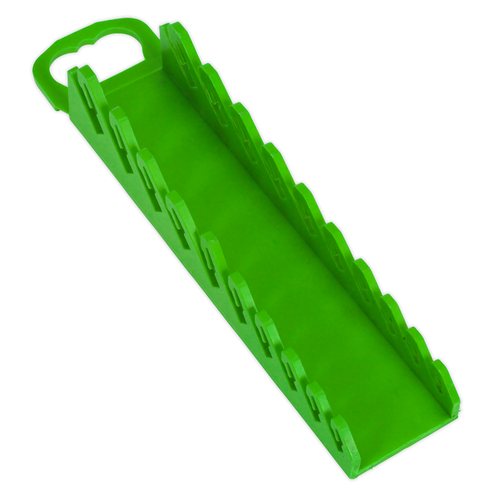 Premier Spanner Rack Capacity 10 Stubby Spanners - Hi-Vis Green | WR10HV