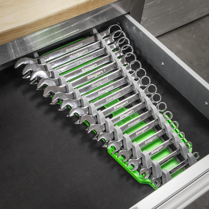 Premier Reversible Spanner Rack 16pc - Hi-Vis Green | WR11HV