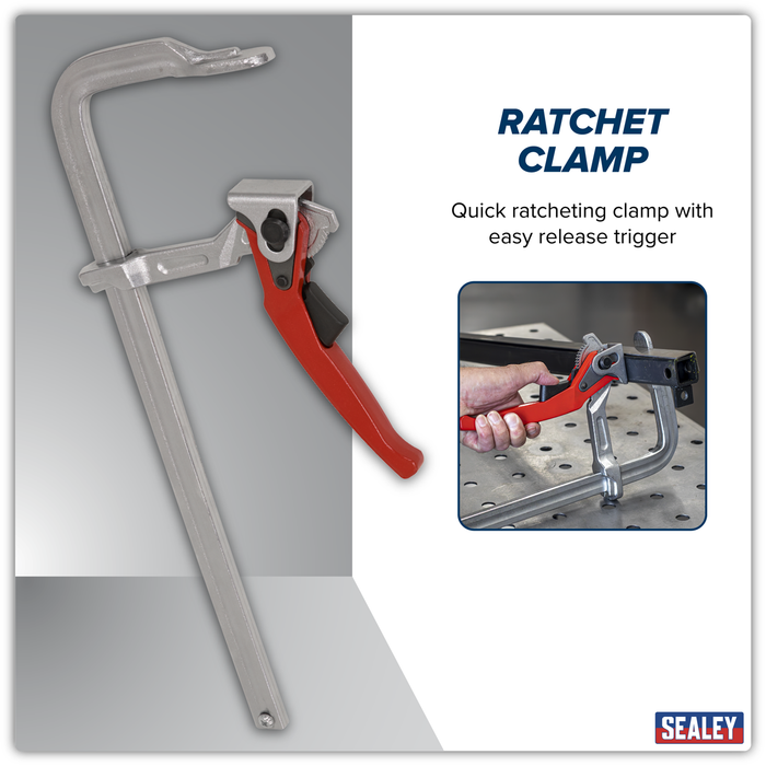 Welding Ratchet Clamp 400 x 120mm | WRC400