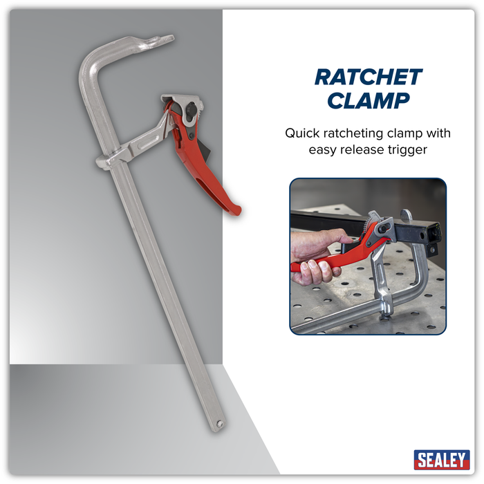 Welding Ratchet Clamp 500 x 120mm | WRC500