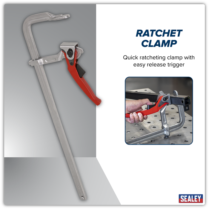 Welding Ratchet Clamp 600 x 120mm | WRC600