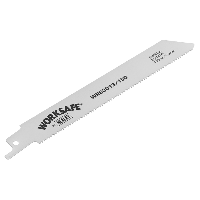 Worksafe® Reciprocating Saw Blade 150mm 14tpi - Pack of 5 | WRS3013/150