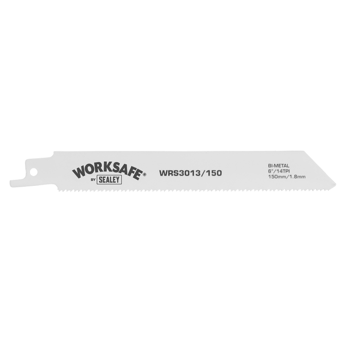 Worksafe® Reciprocating Saw Blade 150mm 14tpi - Pack of 5 | WRS3013/150