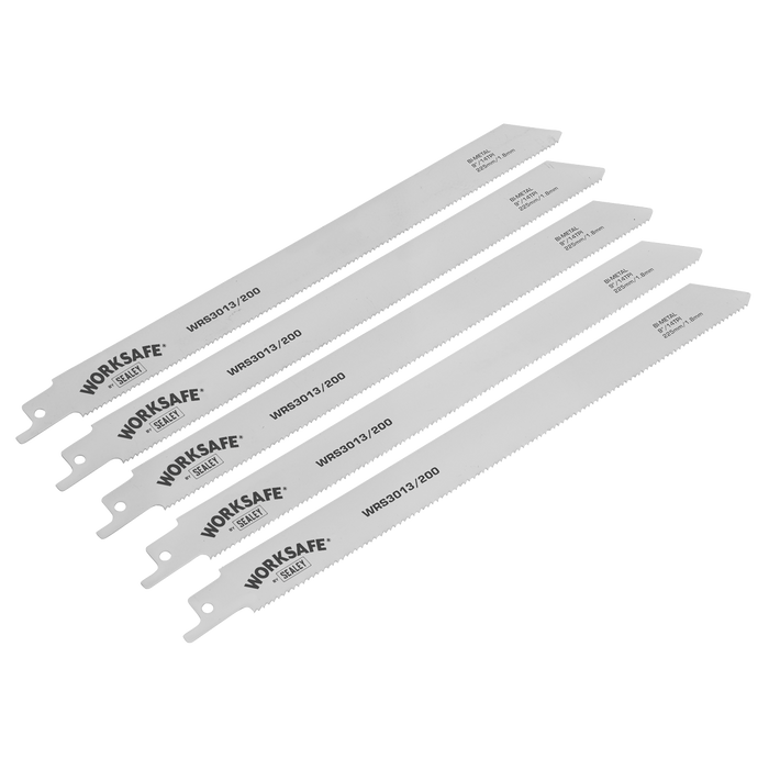 Worksafe® Reciprocating Saw Blade 225mm 14tpi - Pack of 5 | WRS3013/200