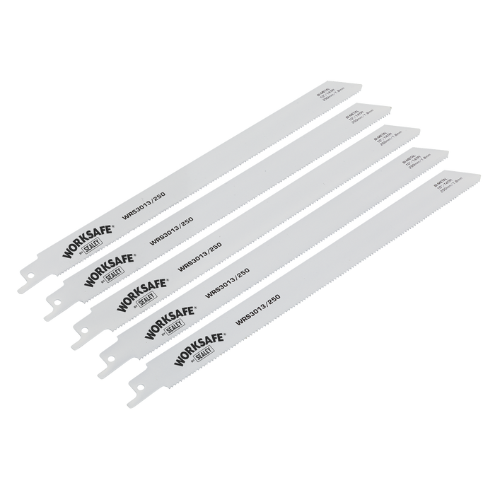 Worksafe® Reciprocating Saw Blade 250mm 14tpi - Pack of 5 | WRS3013/250