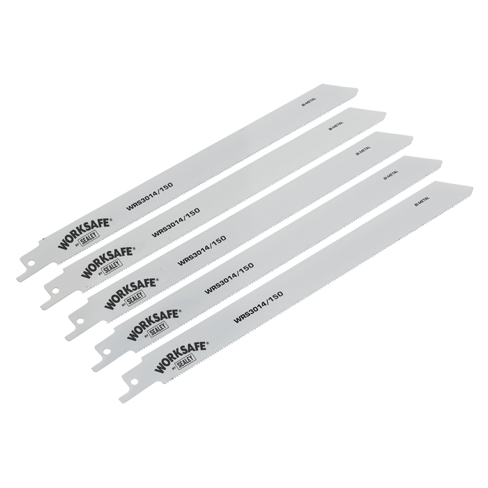 Reciprocating Saw Blade for Metal 150mm 18tpi - Pack of 5 | WRS3014/150