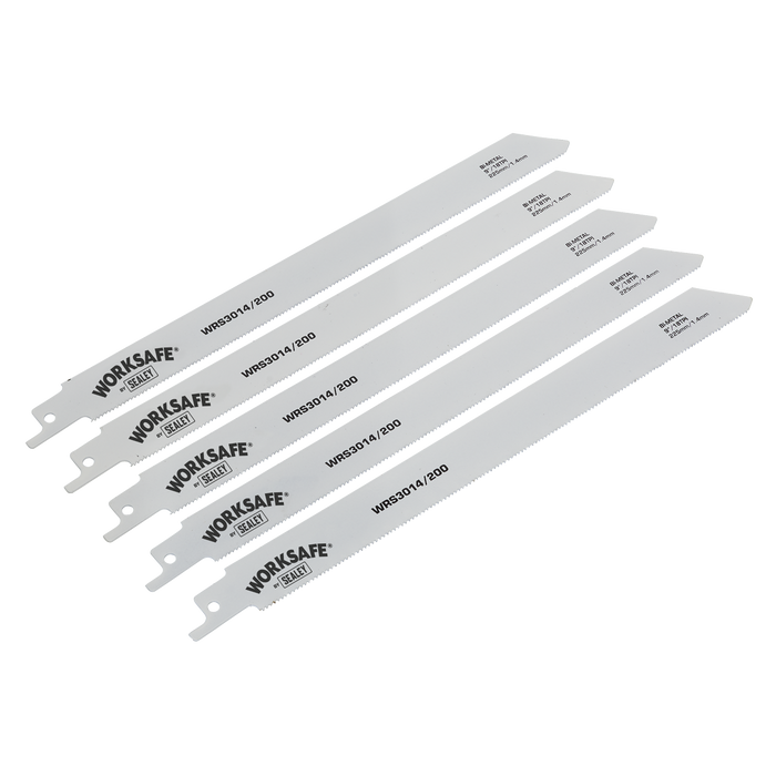 Reciprocating Saw Blade for Metal 225mm 18tpi - Pack of 5 | WRS3014/200