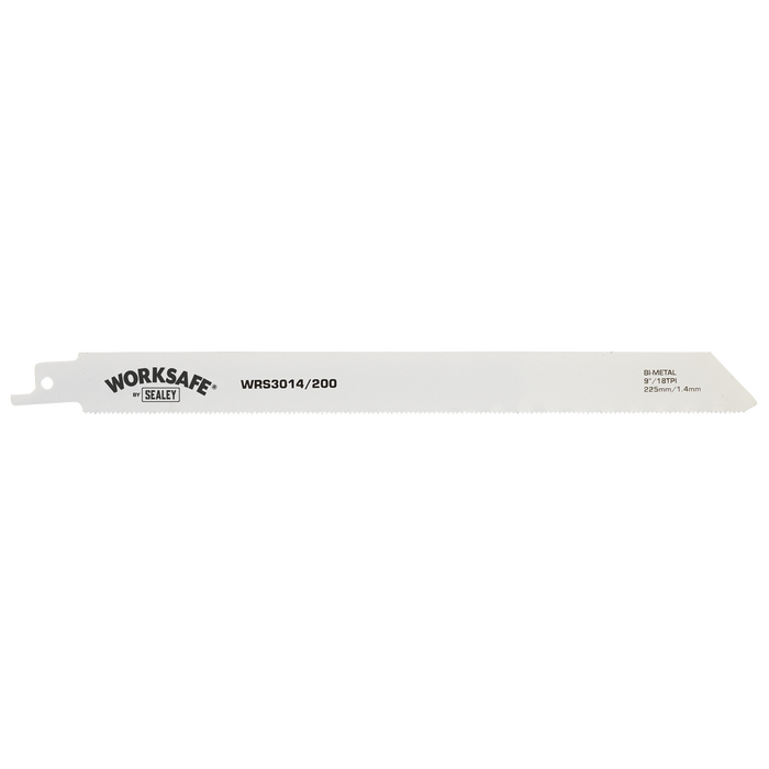 Reciprocating Saw Blade for Metal 225mm 18tpi - Pack of 5 | WRS3014/200