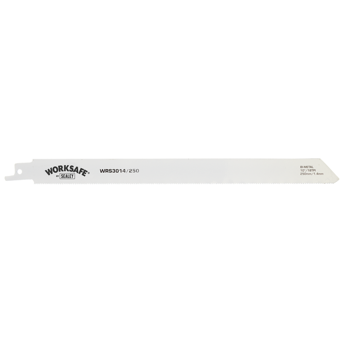 Worksafe® Reciprocating Saw Blade for Metal 250mm 18tpi - Pack of 5 | WRS3014/250