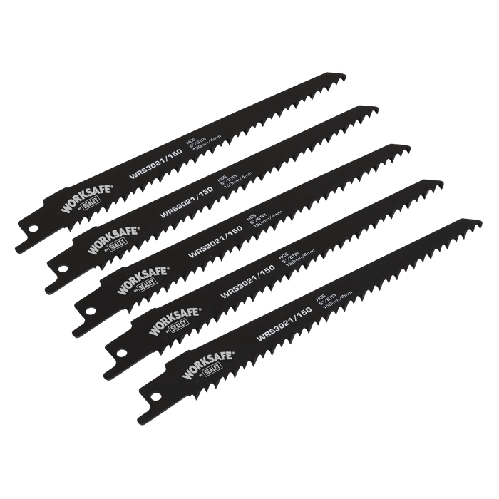 Reciprocating Saw Blade 150mm 6tpi - Pack of 5 | WRS3021/150