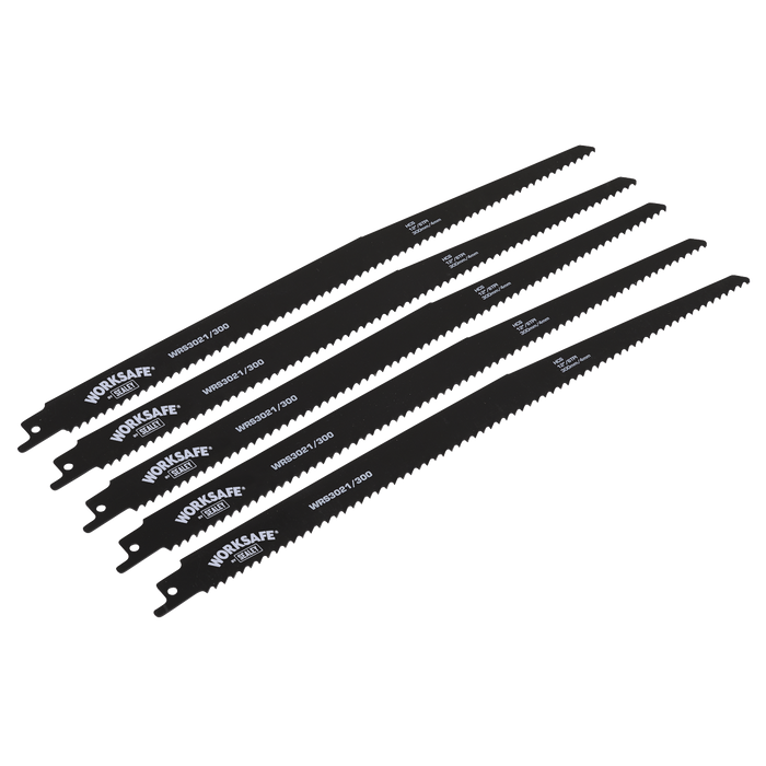 Reciprocating Saw Blade 300mm 6tpi - Pack of 5 | WRS3021/300