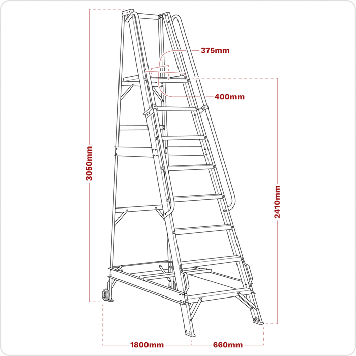 Warehouse Steps 10-Tread | WS10