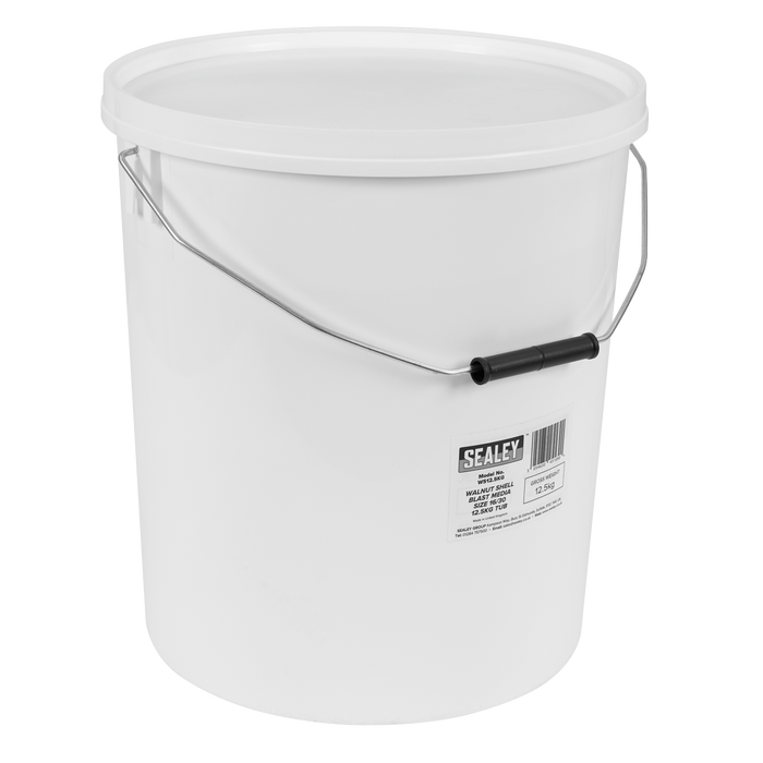 Walnut Shell Blast Media - Size 16/30 - 12.5kg Tub | WS12.5KG