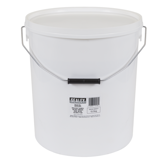 Walnut Shell Blast Media - Size 16/30 - 12.5kg Tub | WS12.5KG
