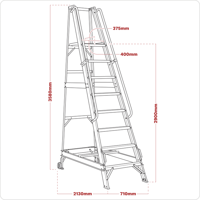 Warehouse Steps 12-Tread | WS12