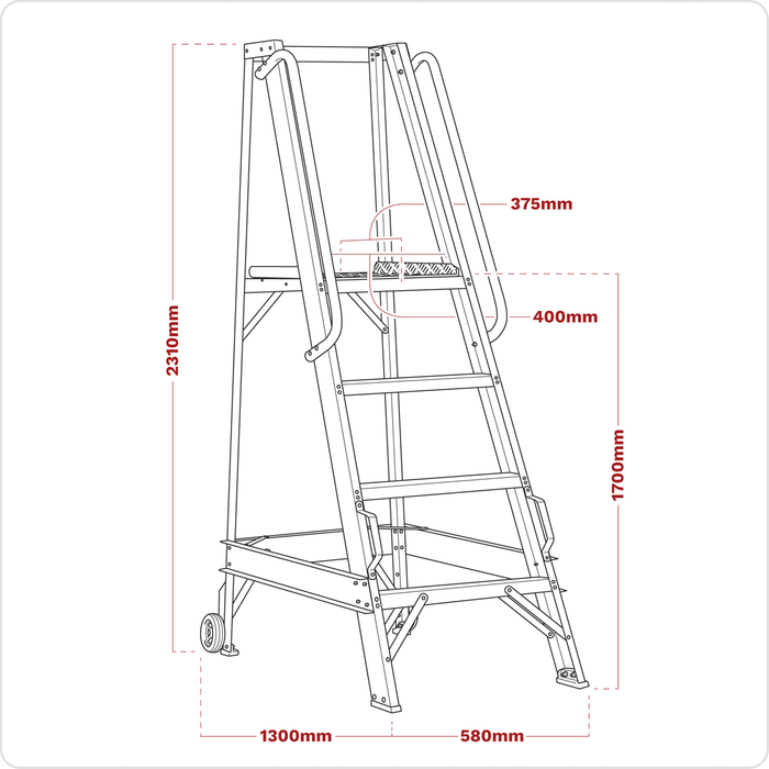 Warehouse Steps 7-Tread | WS7