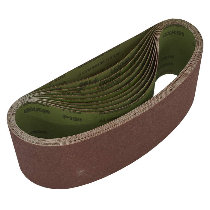 Worksafe® 100 x 610mm Sanding Belt 100Grit - Pack of 10 | WSB61100